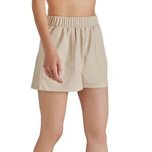 STEVE MADDEN  Faux the Record
Faux Leather Shorts